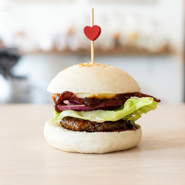 BBQ Bacon Beef Cheese Burger Bao